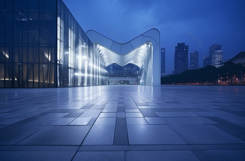 实拍商场建筑和广场的夜景,高清,摄影图,摄影图片,图片大全,摄影图免费下载